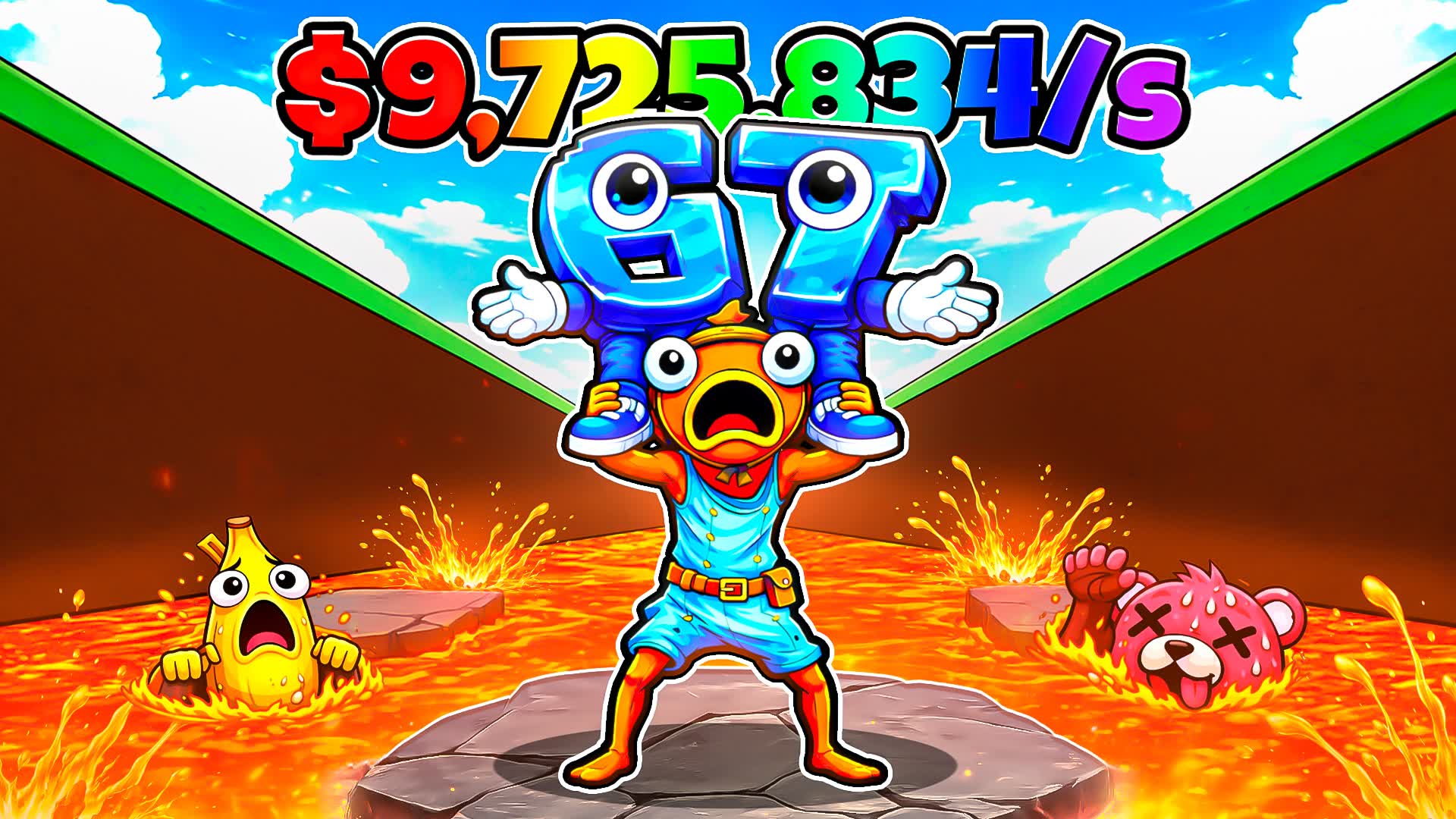 Survive Lava For The Brainrots